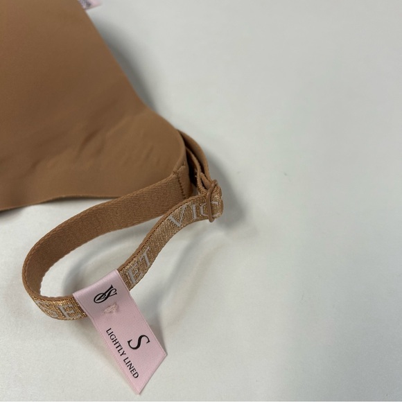 NEW Victorias Secret Small Lightly Lined Bralette Bra Solid Beige No Wire #2477 - Picture 3 of 10